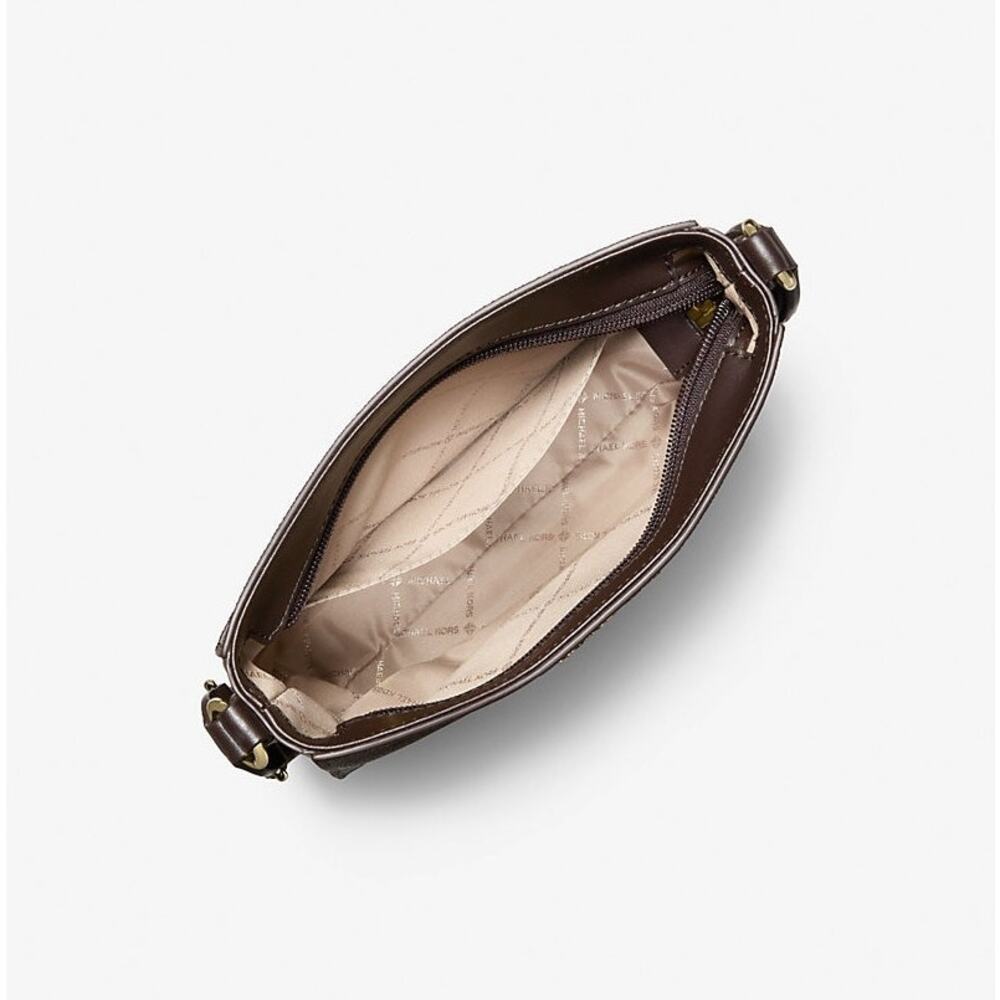 Michael Kors Jet Set Small North South Stripe Signature Logo Crossbody Bag - Picture 7 of 10